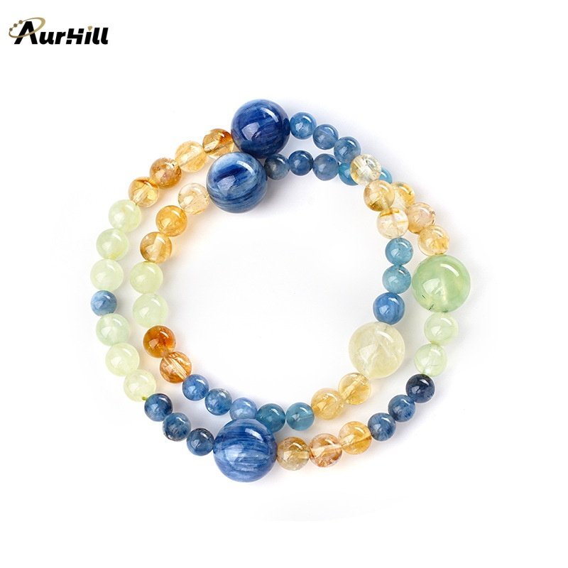 7 Chakra Energy Bracelet for Throat & Solar Healing